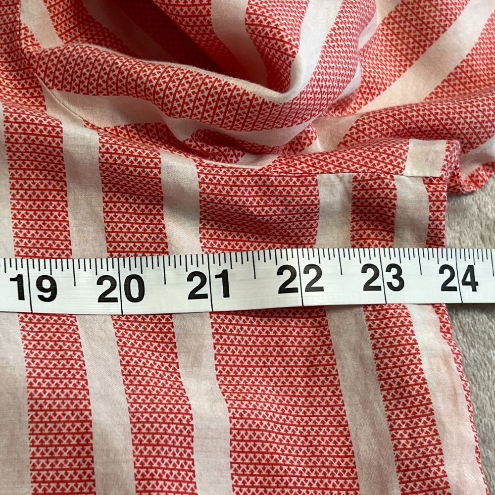Chico's Women's Top Button Down Shirt Striped Size 1 3/4 Sleeve Silk Blend - Picture 7 of 8
